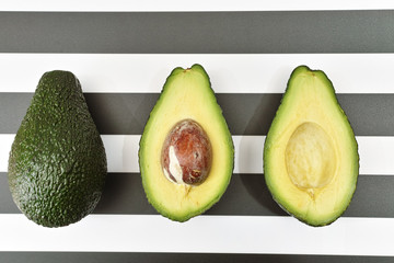 Green fresh avocado