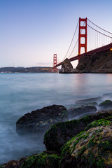 ​San Francisco Golden Gate Bridge at sunset