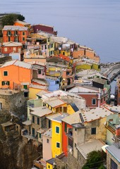 Naklejka premium Surise to Vernazza, Cinque Terre, Italy