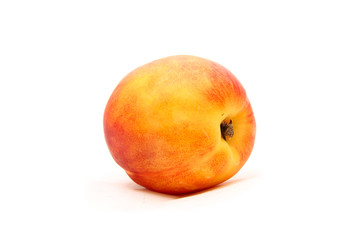 Peach isolated on white