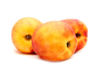 Peach isolated on white
