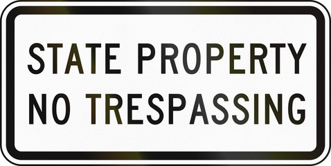 Obraz premium Road sign used in the US state of Delaware - Prohibitory sign