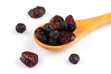 Dried cranberries, cherries and blueberries