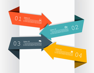 Infographic report template. Vector illustration