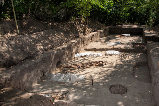 Archaeological excavations. Archeology