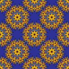 seamless pattern with elements of Oriental style