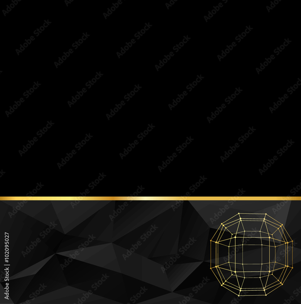 Poster abstract creative concept vector background ball of the lines connected to points. polygonal design 