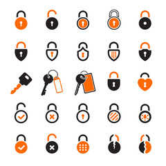 Lock and Key Icons & Symbols.
