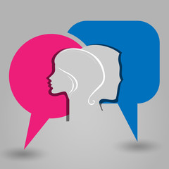 message male female face