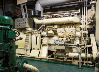 Ships engine room, 