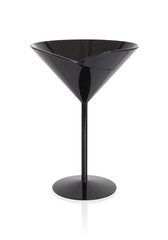 Black cocktail glass