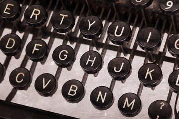 Old typewriter keyboard