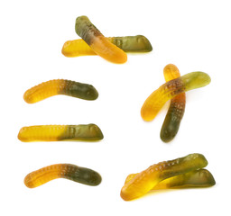 Gelatin based worm candy