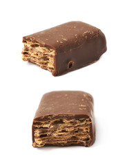 Chocolate coated waffle candy