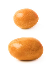 Chocolate peanut candy isolated