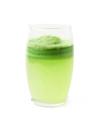 Glass filled with fresh pressed juice