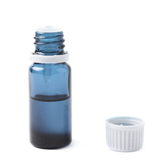 Small vial flask isolated