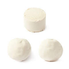 Piece of a modelling clay isolated