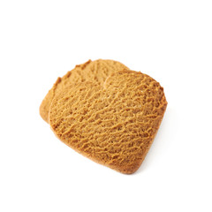 Heart shaped gingerbread isolated