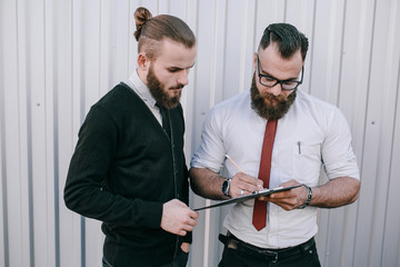 business man outside