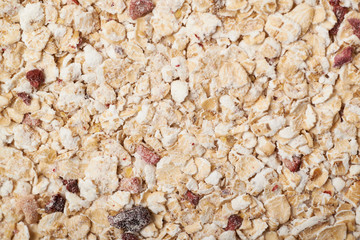 Surface covered with the oatmeal