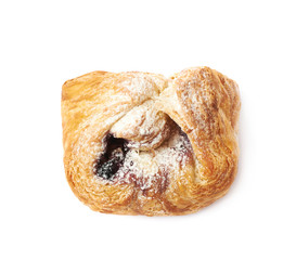 Sweet pastry pocket isolated