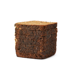 Sliced loaf of bread isolated