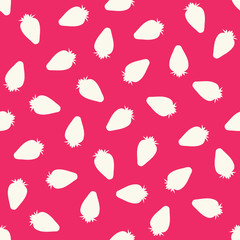 Seamless pattern with strawberries. Vector illustration