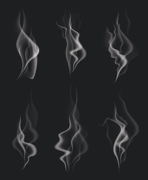 Set of Transparent Smoke Waves