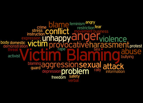 Victim Blaming, Word Cloud Concept 8