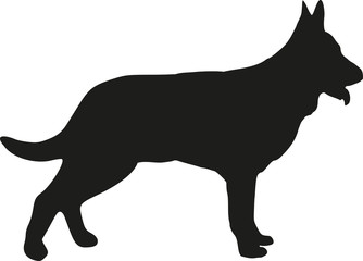 German Shepherd dog silhouette