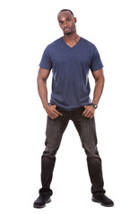 Naklejka premium handsome black man