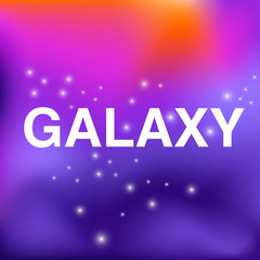 Galaxy : Abstract Background : Vector Illustration