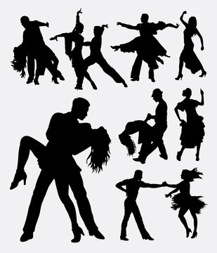 Tango salsa 3, couple male and female modern dance. Good use for symbol, web icon, logo, mascot, sign, or any design you want. Easy to use.