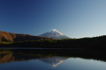Mount Fuji and Lake Saiko, a moment to relax in the afternoon