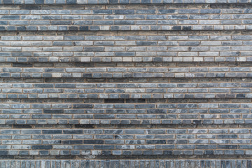 Chinese style gray brick wall