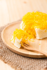 Sweet egg floss cake