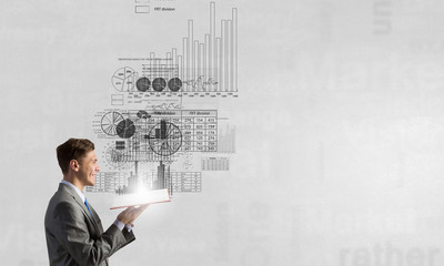 Businessman with book