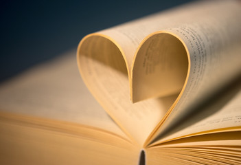 Heart / old book with heart