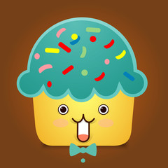 cute Cupcake Character