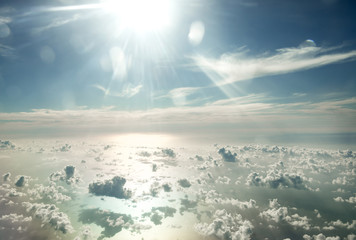 Naklejka premium beautiful clouds in the sky