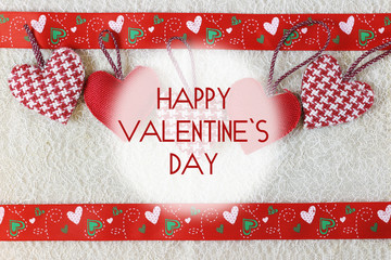 Fototapeta premium heart background fabric