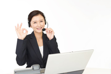 笑顔のオペレーター