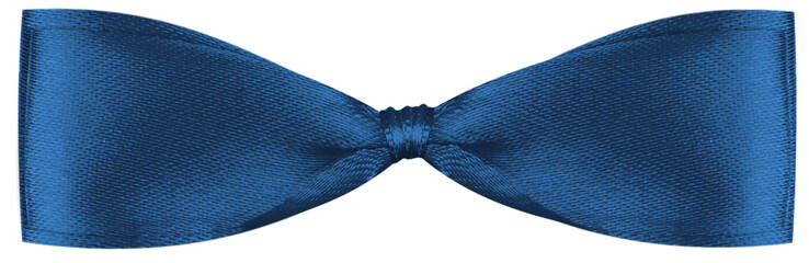 noeud papillon double bleu, fond blanc © Unclesam