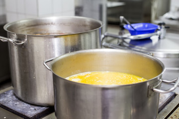Pots on the stove