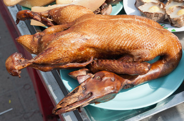 Boiled duck  in Chinese New Year Festival.(Soft focus.)