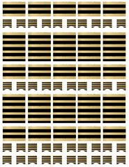 Black and gold boxes, half boxes and small flags printable planner stickers