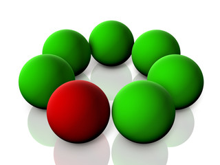 異端を表すアブストラクト3DCGイラスト