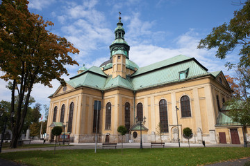 Fototapeta na wymiar Holy Cross Church in Jelenia Gora