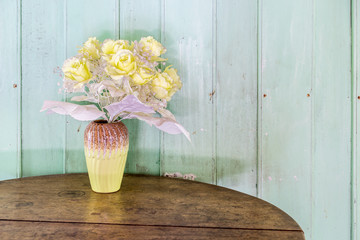 counterfeit Flower on the table